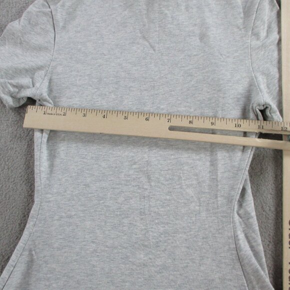 SKIMS Cotton Jersey T Shirt Womens XS Light Heather Grey Basic Casual Tee NWT - Picture 4 of 8